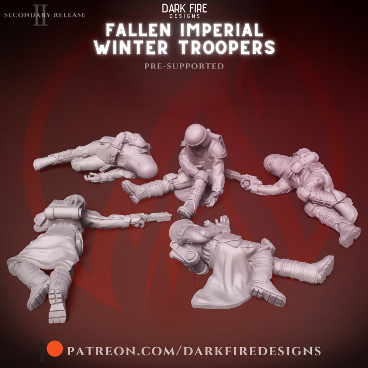 Fallen Imperial Winter Troopers - The Resin Engine