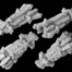 the picture shows the Bowbreaker Corvette Mel Miniatures space ships.