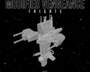 the picture shows a fighter size space ship called the Vengeance Frigate Slightly-Used-Space-Ships-Yard
