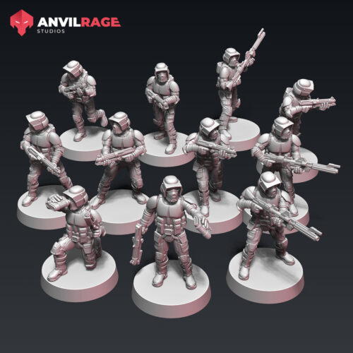 in the picture you can se a scout squad of infantry units called Republic-Scouts-Anvilrage