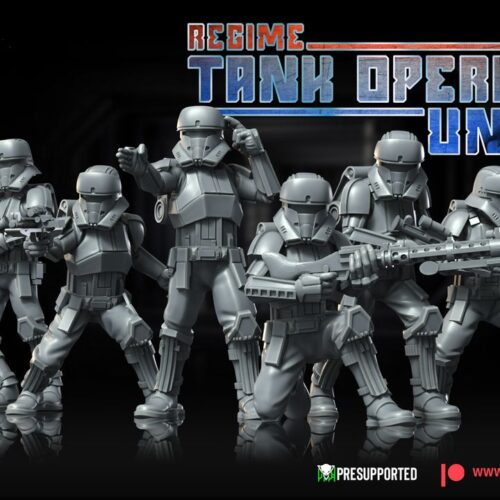 the picture shows a miniature called Regime Tank Operators Unipart